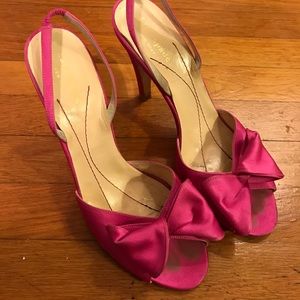 Kate Spade bow sling back open-toed pumps